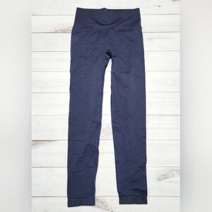 Women's Tummy Control Butt Lifting Yoga Navy Leggings Small - New Without Tags